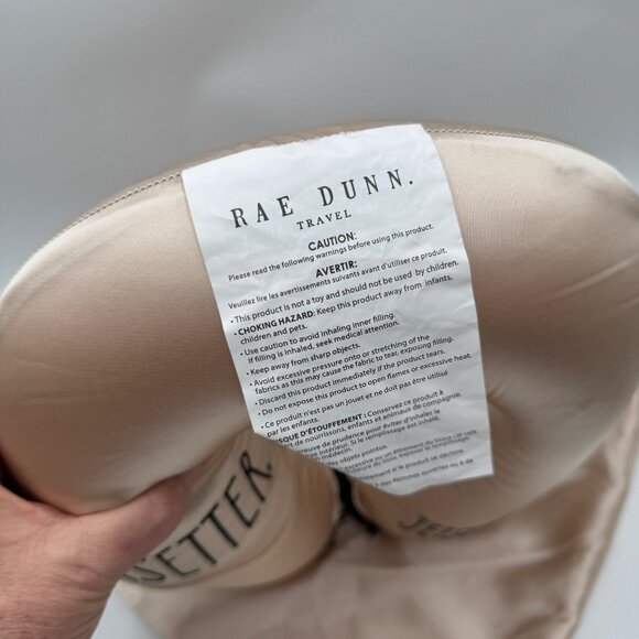 Rae Dunn JETSETTER Packable Travel Pillow Set NWT - Picture 7 of 10